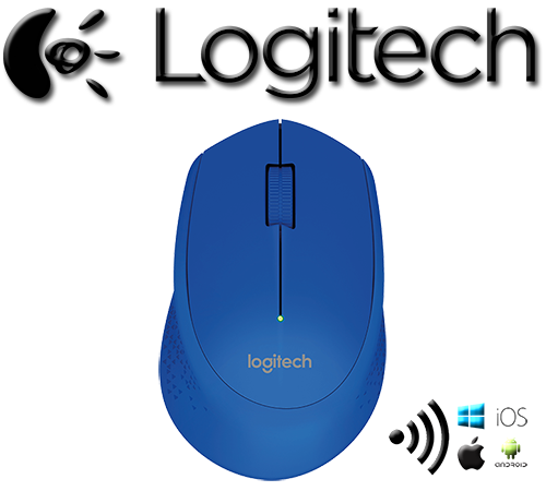 Mouse Inalambrico Logitech M280 Azul (910-004361)