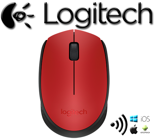 Mouse Inalambrico Logitech M170 Rojo (910-004941)