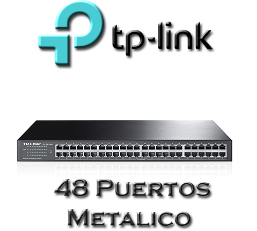 Switch 48 port TP-LINK Rack 10/100 metalico (TL-SF1048)