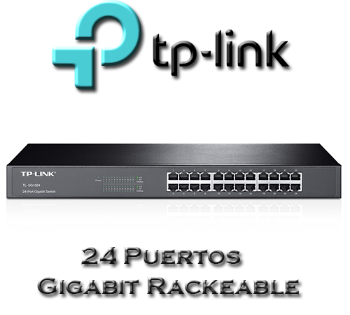 Switch TP-LINK 24 Puertos 10/100/1000 Mbps Rackeable (TL-SG1024)