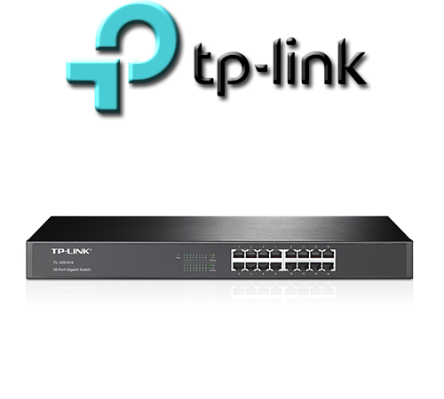 Switch TP-LINK 16 Puertos 10/100/1000 Mbps Rackeable (TL-SG1016)