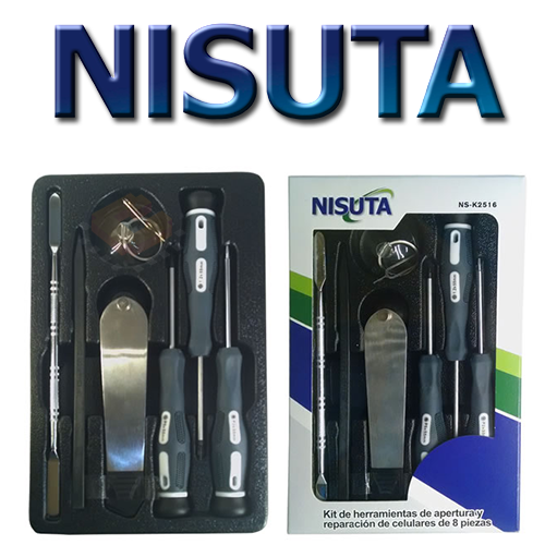 Kit de Herramientas de 8 Piezas Para Celulares Nisuta (NS-K2516)