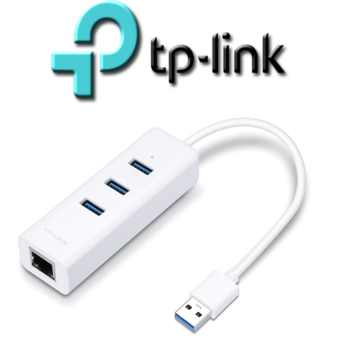 Hub USB 3.0 3 Puertos + Puerto Lan TP-Link (UE330) Blanco