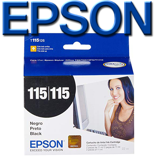 Cartucho EPSON T115 Negro x 2 Unidades Original (T115126-AL)