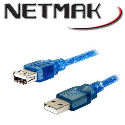 Cable Alargue USB 1.80 Mts Netmak (NM-C09 1.8)