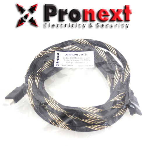 Cable HDMI 3 Mts Pronext (AR HDMI 30 3MTS) S3016