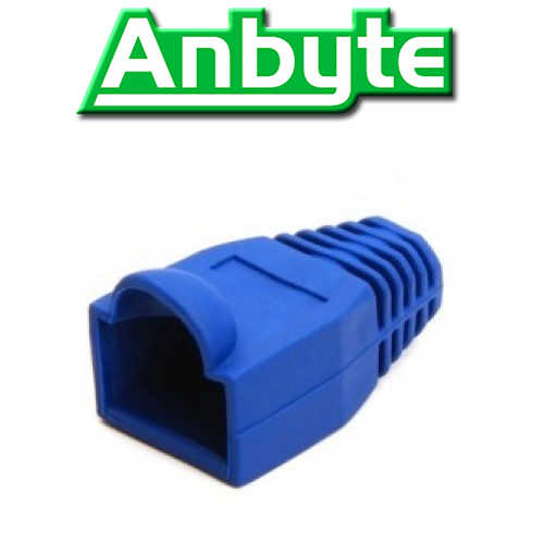 Capuchon RJ45 de Plastico Flexible Anbyte Gris/Azul/Blanco