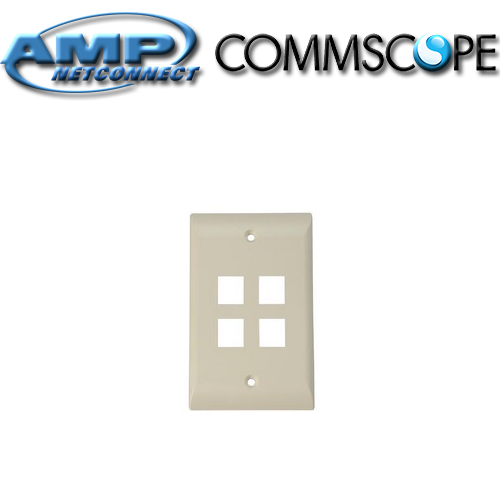 Faceplate AMP 4 Puertos Beige (2111024-1)
