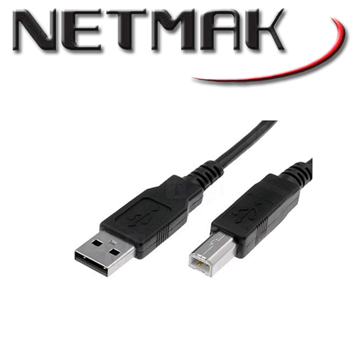 Cable USB Para Impresora 1.80 Mts Netmak (NM-C03 1.8)