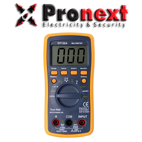 Tester Digital Pronext Con Medicion de Temperatura Autorango (TS-132A)