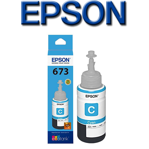 Botella EPSON 673 x 70ml L800 Cyan (T673220)