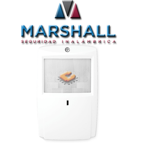 Sensor PIR Inalámbrico para Alarmas Marshall Iris Pet RF