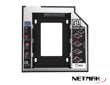 Caddy para Discos 2.5" Netmak 9.5Mm (NM-CAD)