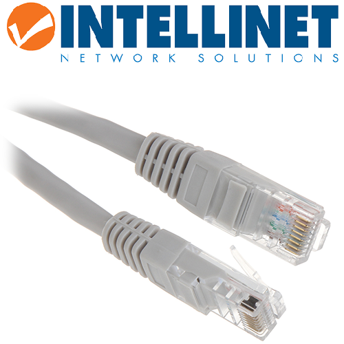 Patch Cord UTP Cat5e 1 Mt  Intellinet Gris (318921)
