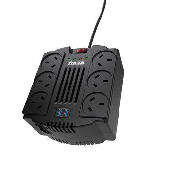 Estabilizador Forza 1200va con 2 Puertos USB (FVR-1202USB-A)