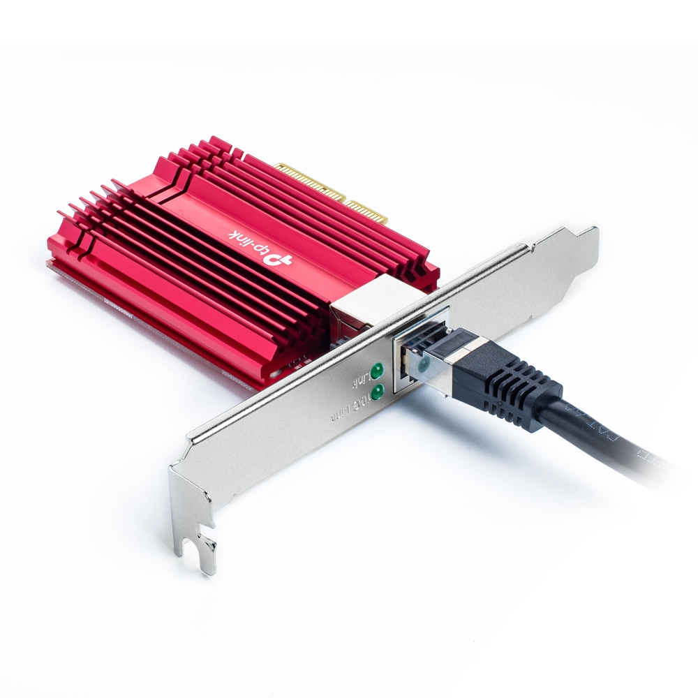 Placa de Red Pci-e 10 Gbps TP-Link Cat6A + Cable 1.5 Mts. (TX401)