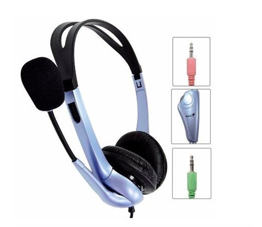 Auricular Genius Con Microfono HS-04S 2 Plug (31710025100)