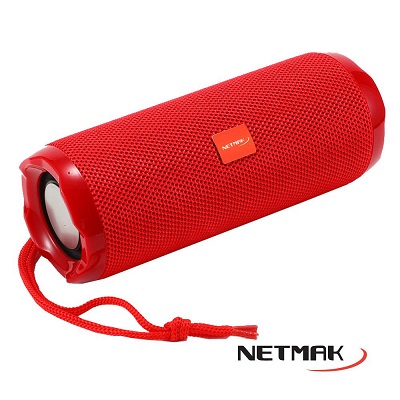 Parlante Bluetooth Netmak 10W (NM-FLOW-R) Rojo