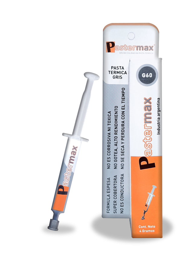 Grasa Siliconada Jeringa G60 Gris Pastermax 4 Grs.