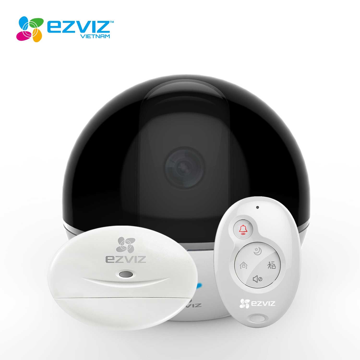 Kit Camara IP Ezviz C6T/contacto Magnetico T2/Control Remoto K2 (CS-CV248)