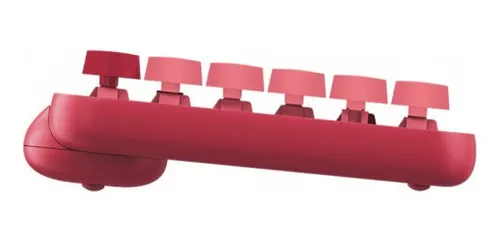 Teclado Logitech POP Keys Mecanico Rosa Coral (920-010715)