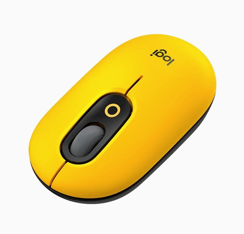 Mouse Logitech Bluetooth POP Negro/Amarillo (910-006549)