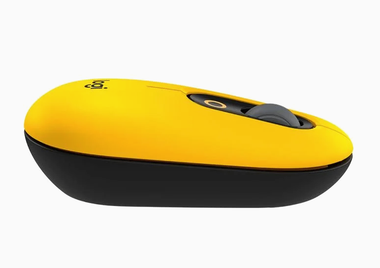 Mouse Logitech Bluetooth POP Negro/Amarillo (910-006549)