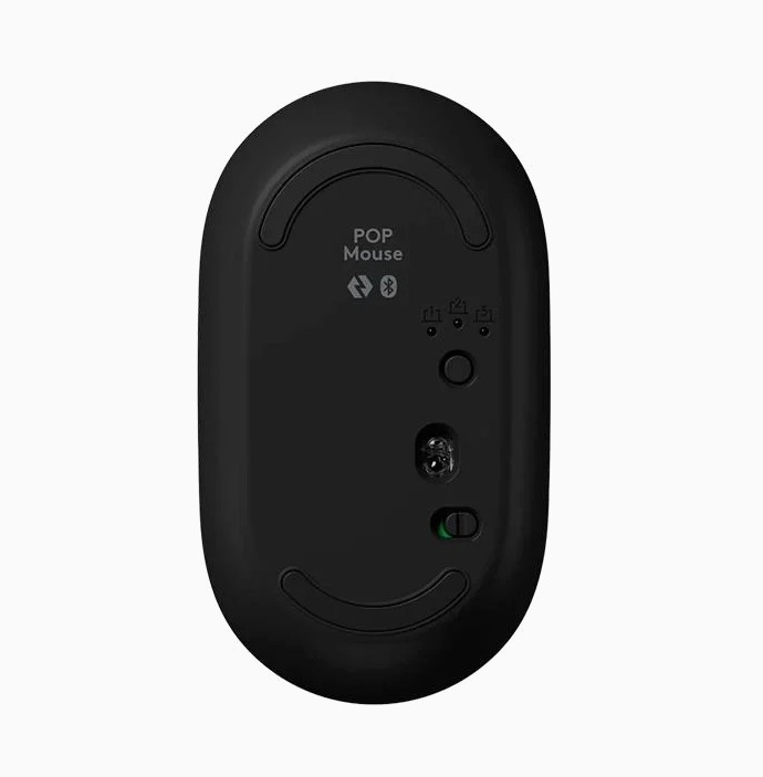 Mouse Logitech Bluetooth POP Negro/Amarillo (910-006549)