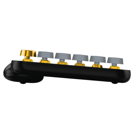 Teclado Logitech POP Keys Mecanico Negro/Amarillo (920-010713)