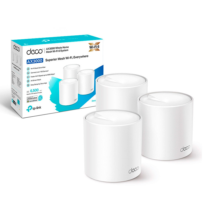 Sistema Wi-Fi Mesh TP-Link Deco X50 AX3000 Pack X 3 Wi-Fi 6