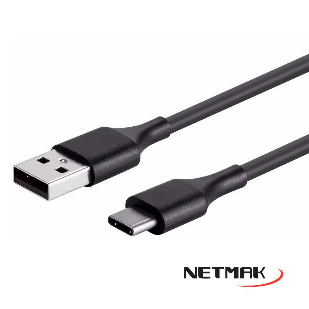 Cable USB a USB Tipo C 1.5 Mts Netmak (NM-C99)