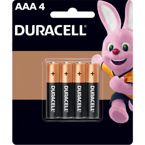 Pila Alcalina Duracell AAA Blister X4 1.5V (BP X12)
