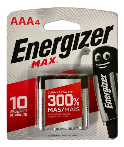 Pila Energizer Alcalina AAA Blister X4 1.5V (AAA BP4)
