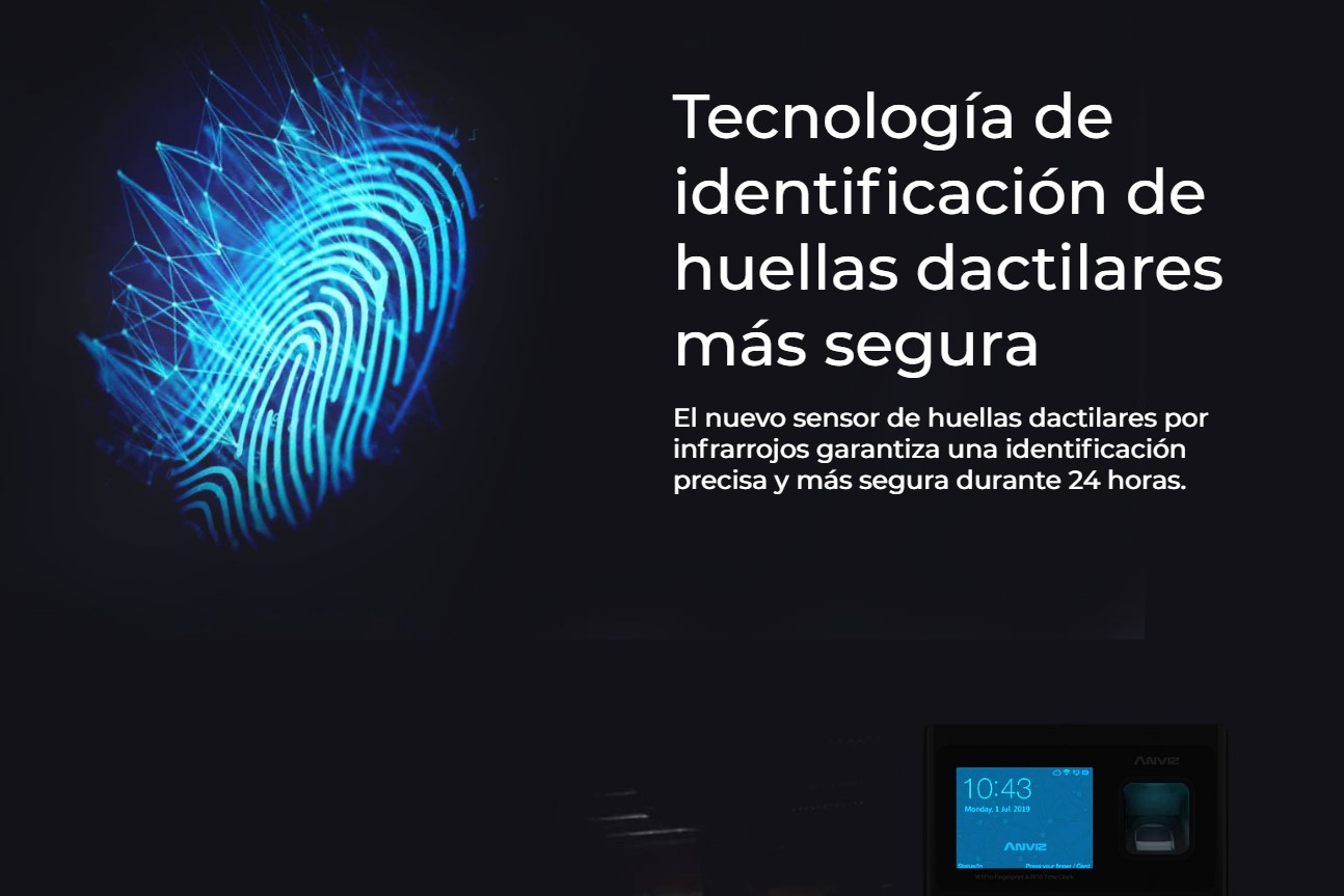 Control Acceso Biometrico W1 Pro Sin Fuente ANVIZ