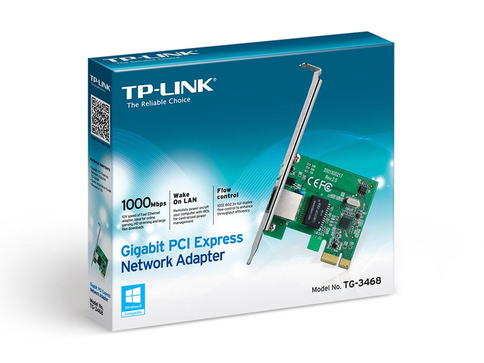 Placa de Red Pci-e TP-LINK 10/100/1000 (TG-3468)