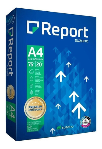 Resma Papel A4 Report Premium 75 Grs x 500 Unidades Suzano