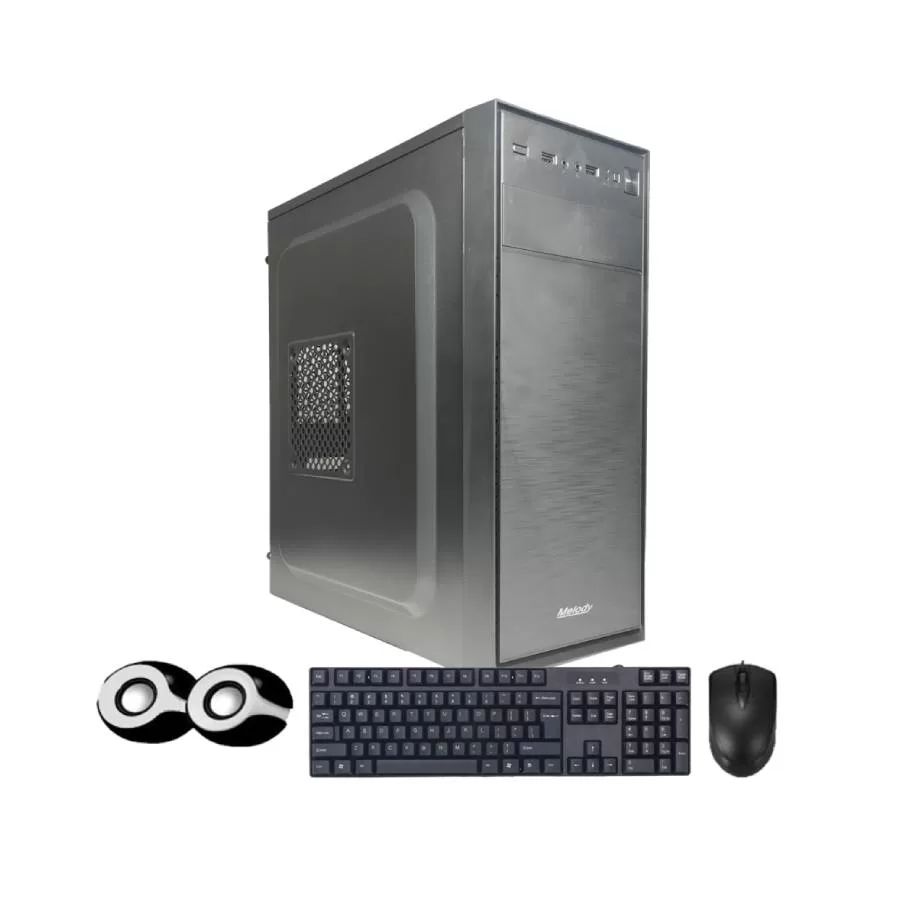 Gabinete con Kit Melody tecl/mouse+pad/parlantes/fuente 550w (MKG-550-7)