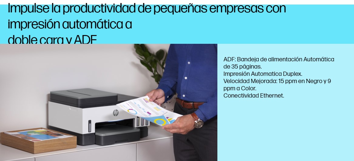 Impresora HP Multifuncion Smart Tank 750 All-in-one (6UU47A#AC8)