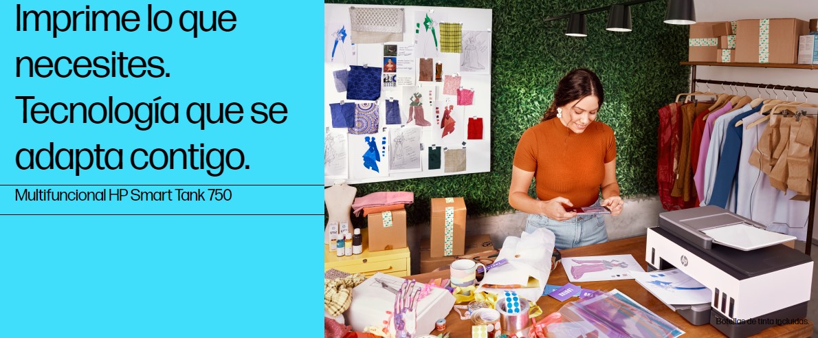 Impresora HP Multifuncion Smart Tank 750 All-in-one (6UU47A#AC8)