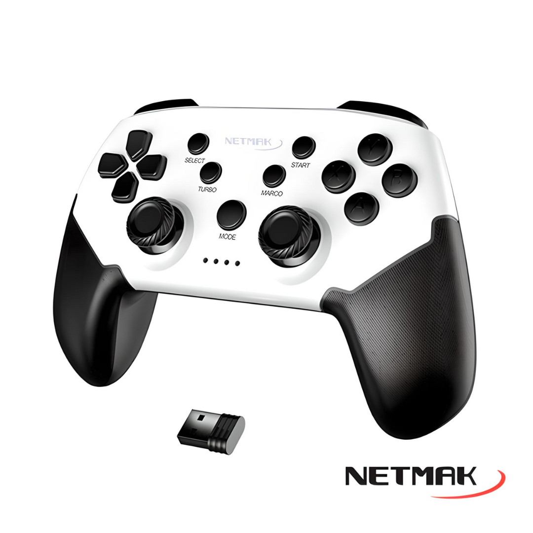 Joystick NETMAK PC/N-SWITCH/PS3/ANDROID 4 en 1 Inalambrico (NM-MAGNUM)