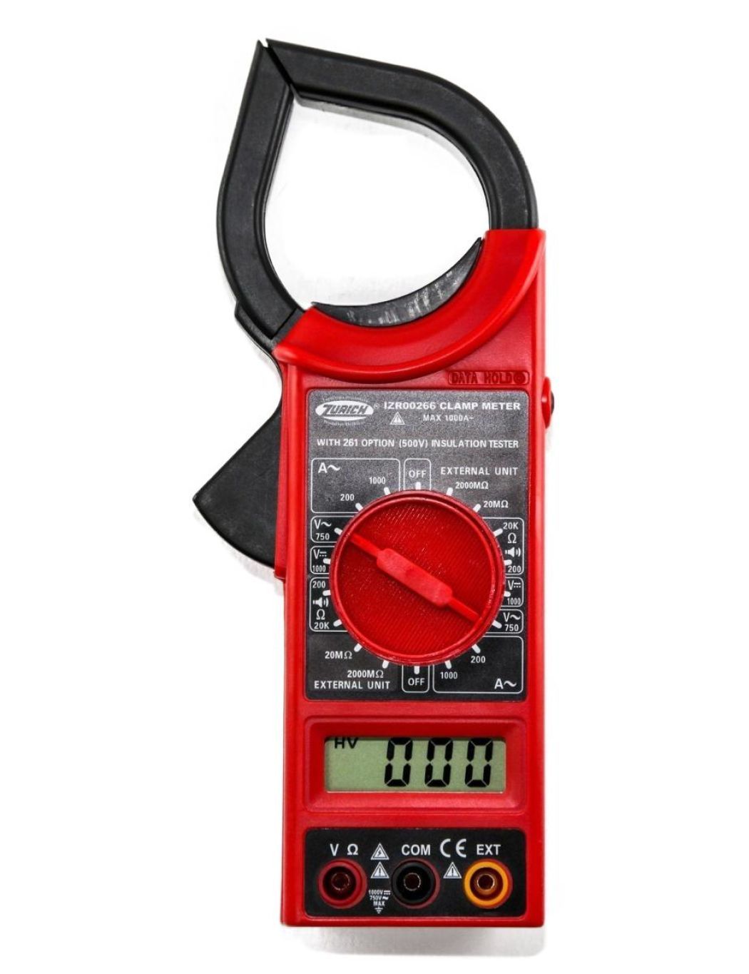 Pinza Amperometrica  con Data Hold Zurich (IZR00266)