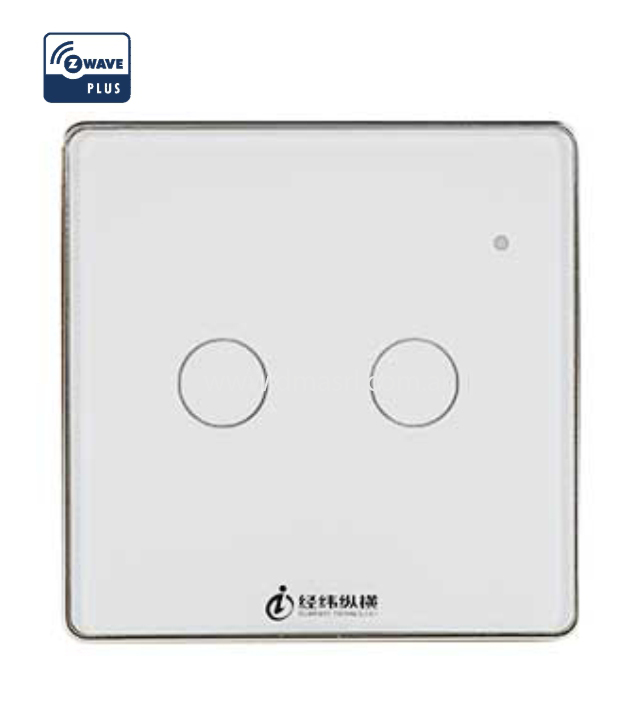 Tecla Luz 2 Boton Z-WAVE J1506B (4050)