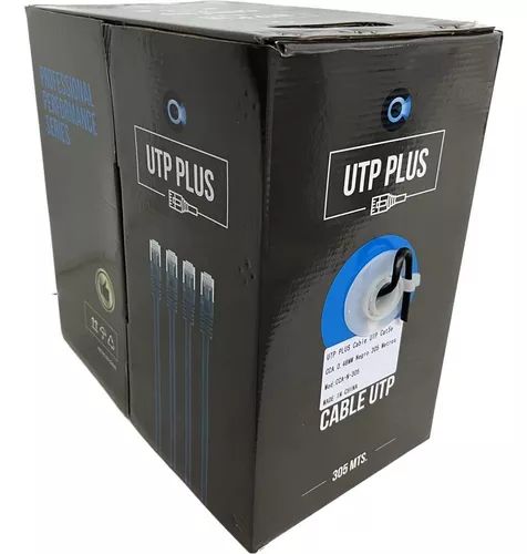Cable UTP PLUS 305mts Cat6 Exterior 0,5mm (CCA6-N-305)