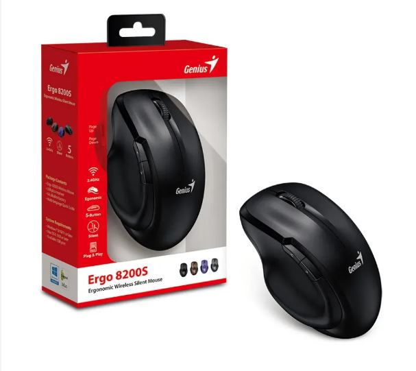 Mouse Inalambrico Genius  RS2 Ergo 8200s (3130029400)