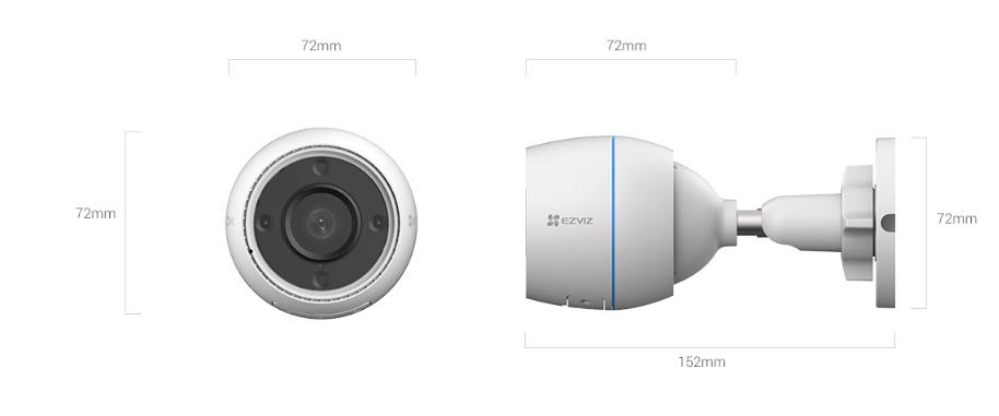 Camara IP de Int/ext Ezviz H3c 1080p (CS-H3c) R100-1K2WF