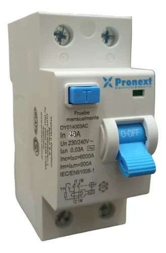 Interruptor Diferencial Bipolar de 25A Pronext (DY012503AC)