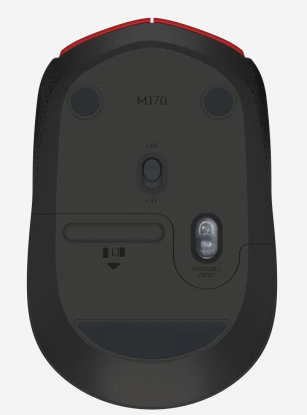 Mouse Inalambrico Logitech M170 Rojo (910-004941)