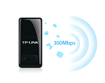 Red USB TP-LINK Wireless MINI 300 Mbps (TL-WN823N)