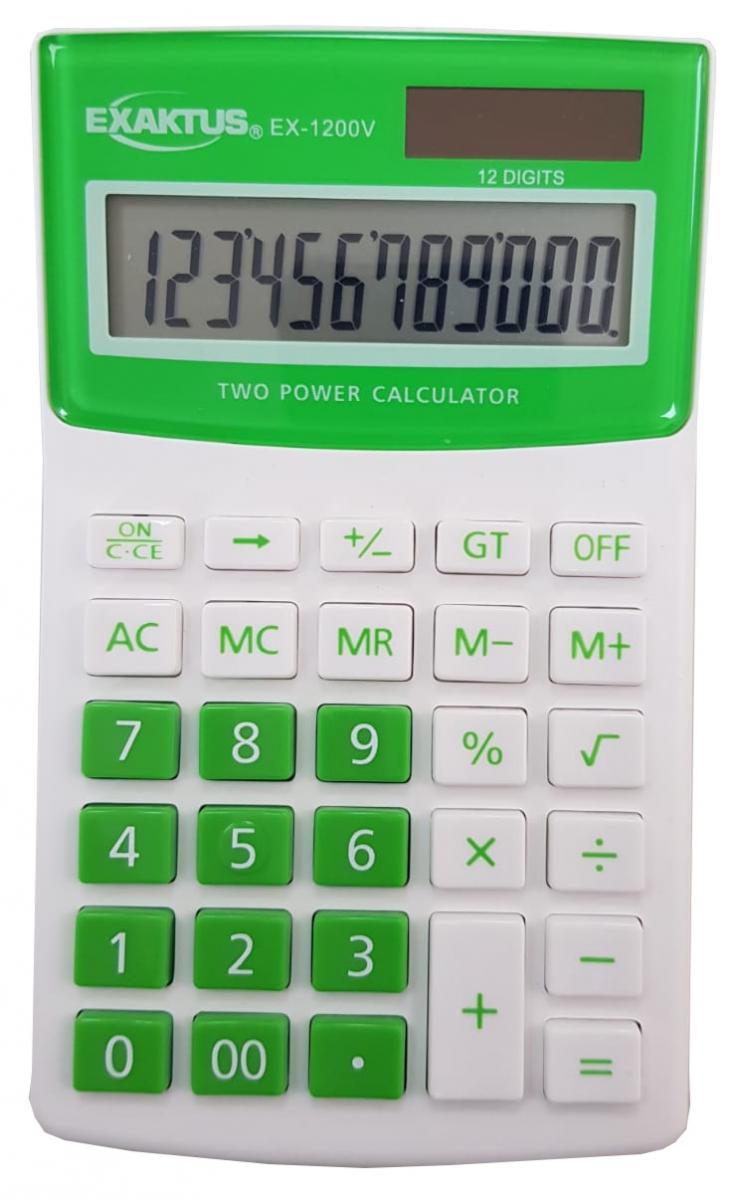 Calculadora Exaktus EX-1200V Verde