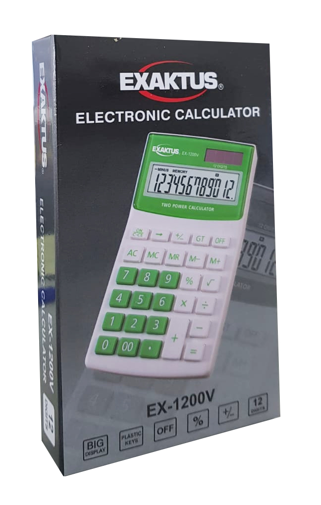 Calculadora Exaktus EX-1200V Verde